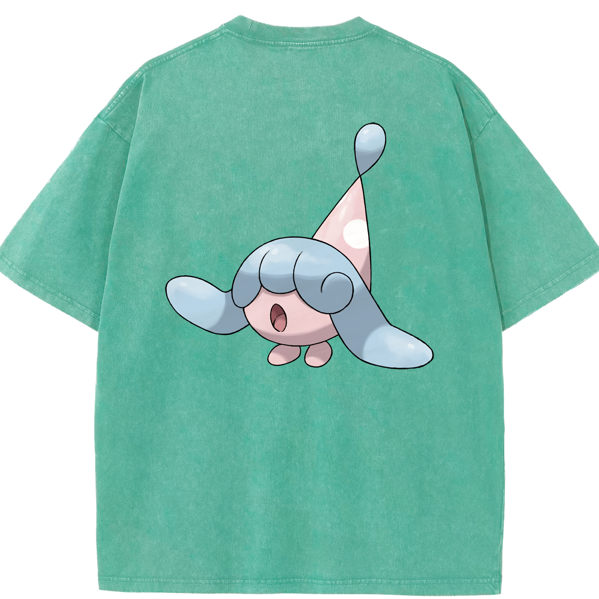 （画像用） ポケットモンスター Pokémon 綿100% ヴィンテージ風 半袖Tシャツ（背面プリント）